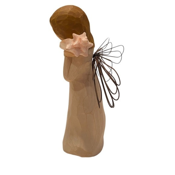 Willow Tree Sculpted Figurine Thinking Of You Seashell Angel 2004. No box - Picture 4 of 10